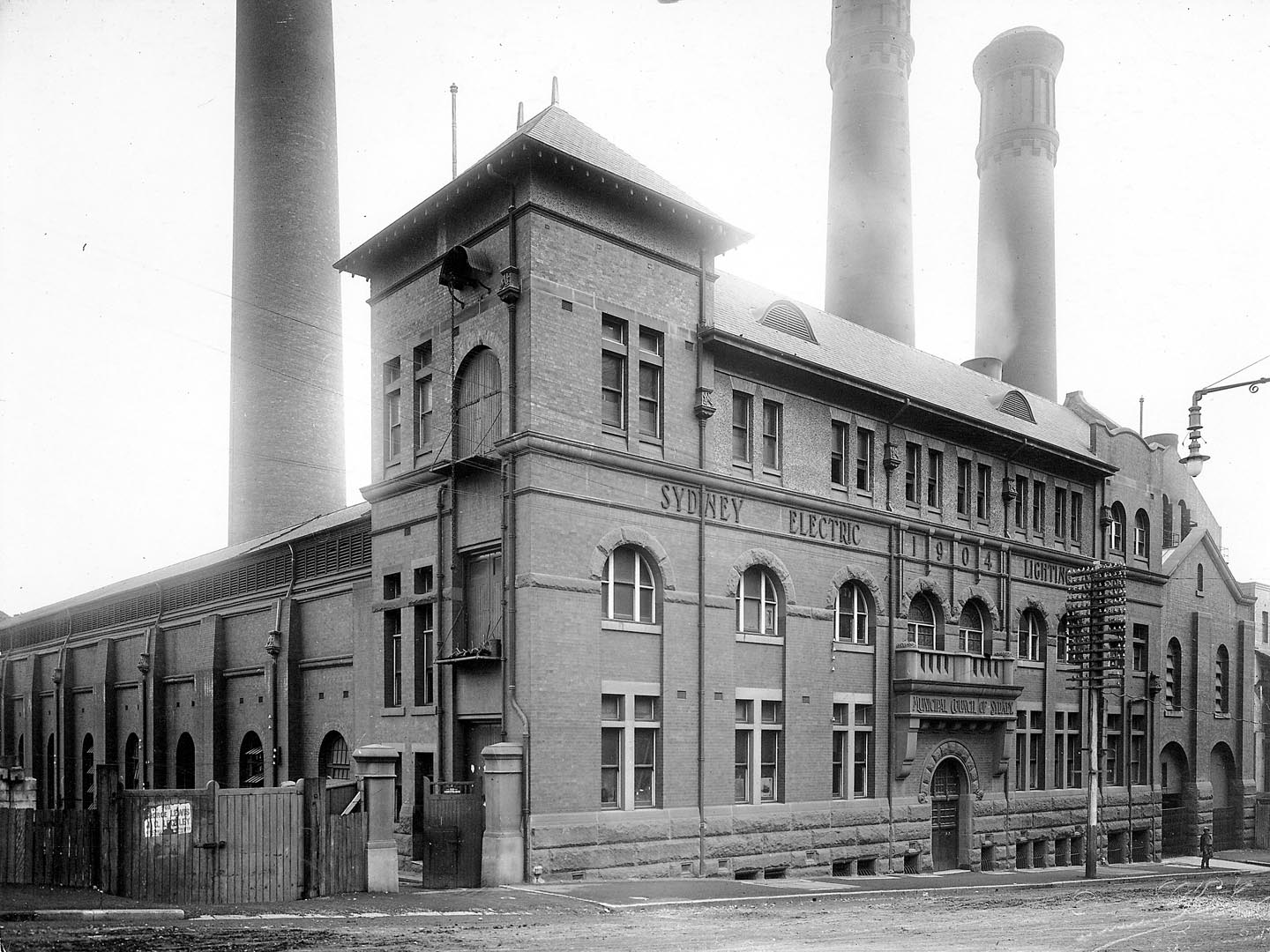 Pyrmont Powerhouse, 1919 (Photograph: City of Sydney Archives)