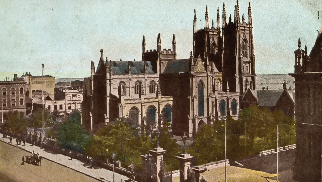 St Andrews Cathedral—St Andrews Cathedral, c1901 (Photograph: City of Sydney Archives)