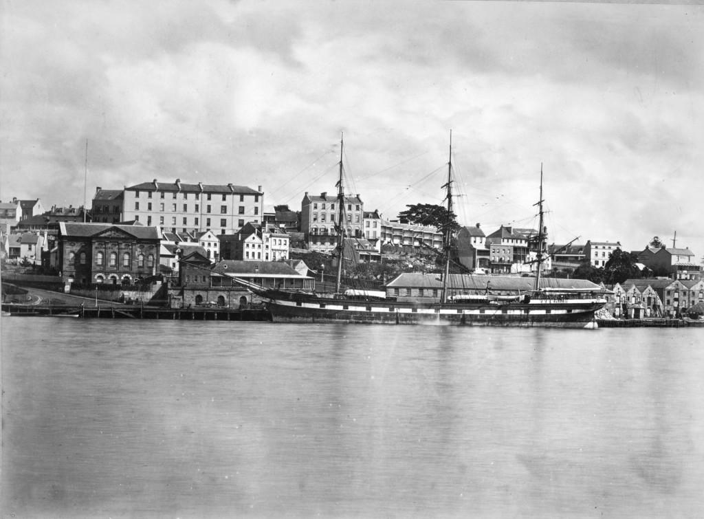 The Rocks viewed from the eastern side of Circular Quay, 1880s (Photograph: Mitchell Library, State Library of NSW)