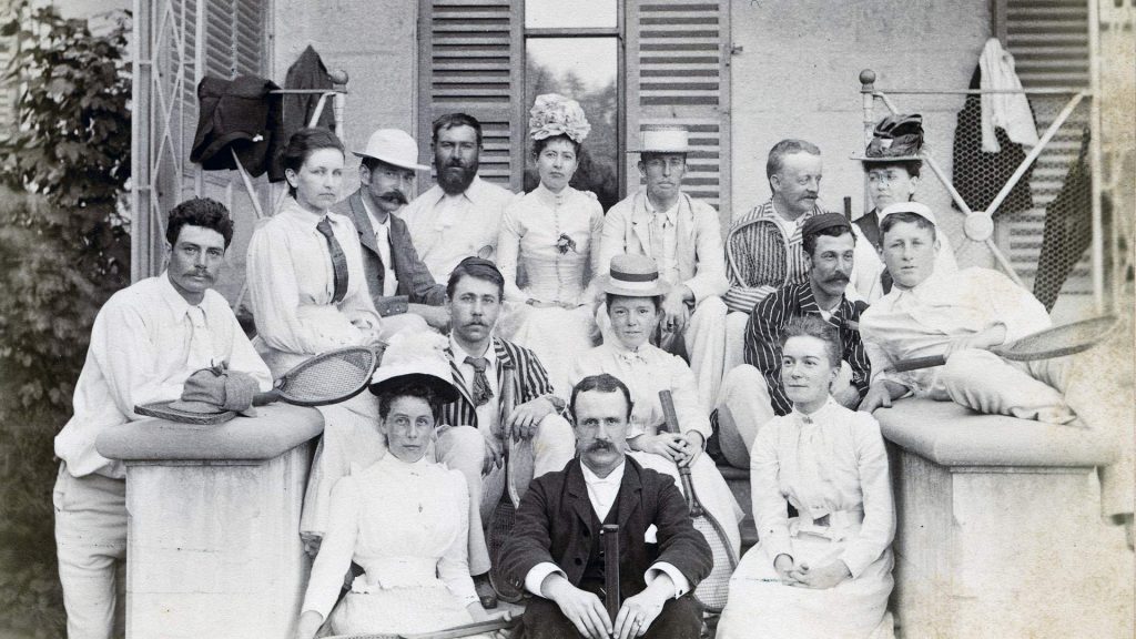 Tennis tournament at Maramanah House January 1891.